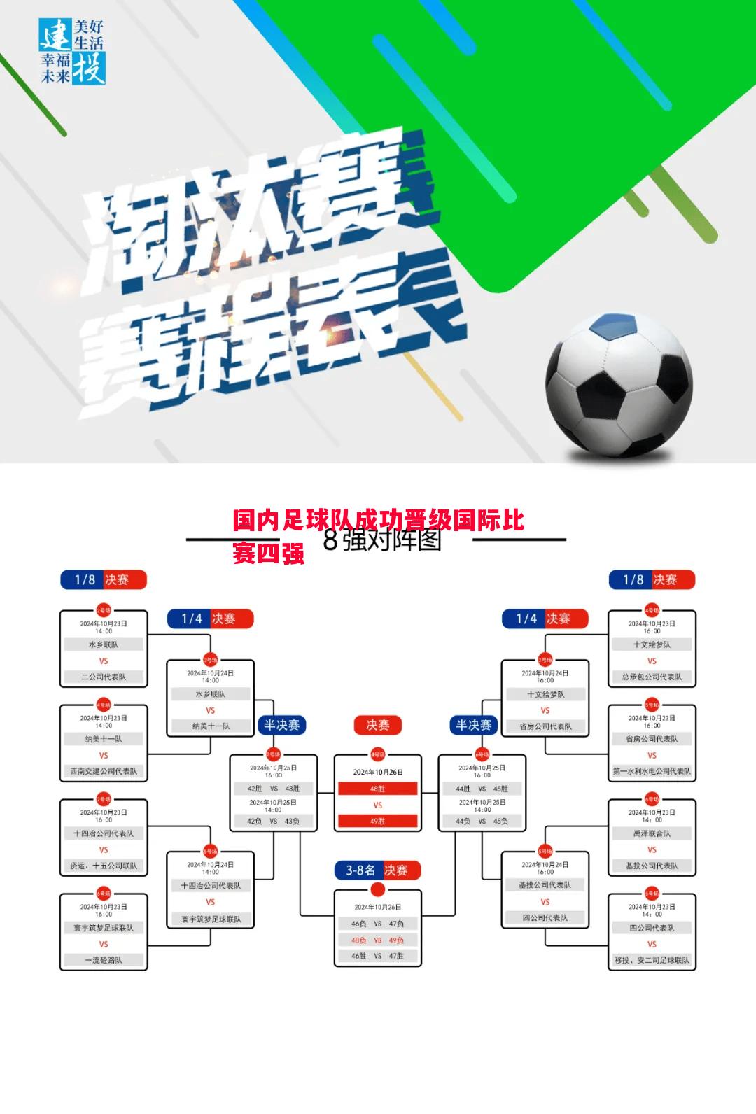 国内足球队成功晋级国际比赛四强