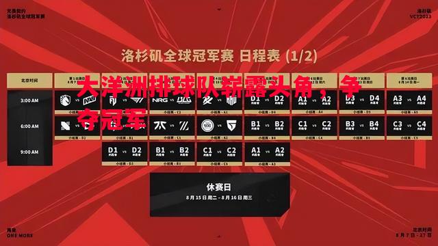 德信官网下载-大洋洲排球队崭露头角，争夺冠军